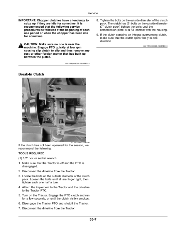 John Deere 972 Rotary Chopper Operator’s Manual (OMFH337670) Workshop Guide