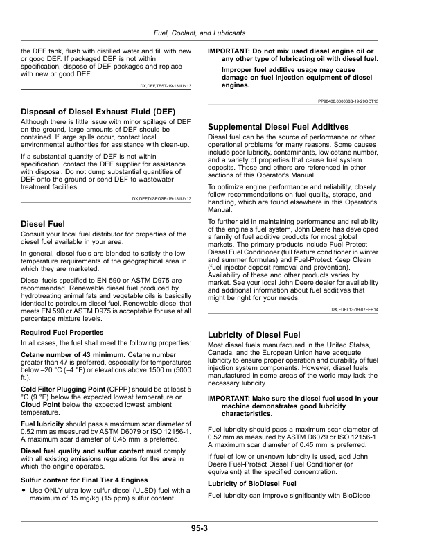 John Deere W260 Rotary Self-Propelled Windrower (420001-) (North American) Operator’s Manual (OMFH343729) Workshop Guide