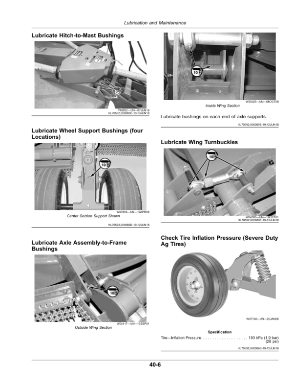 John Deere E12, E15, M15, M20, R10, R15, R20 Flex-Wing Rotary Cutters (000001-) (North America) Operator’s Manual (OMFH344850) Workshop Guide