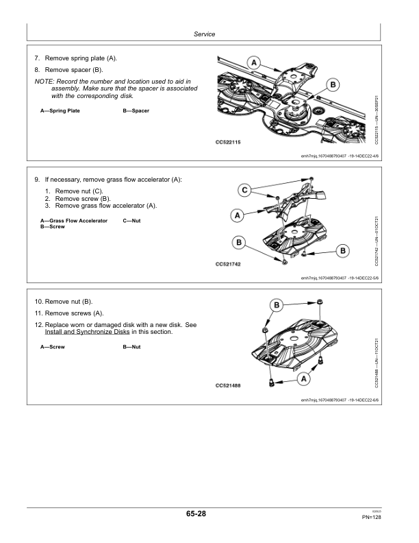 John Deere R310R, R350R Mower-Conditioners (European Edition) Operator’s Manual (OMFH347667) Workshop Guide