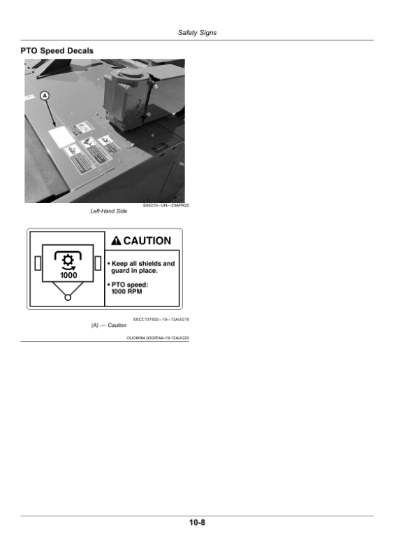 John Deere C450 Center Pivot Mower-Conditioner (490000-) (North American) Operator’s Manual (OMFH348842) Workshop Guide