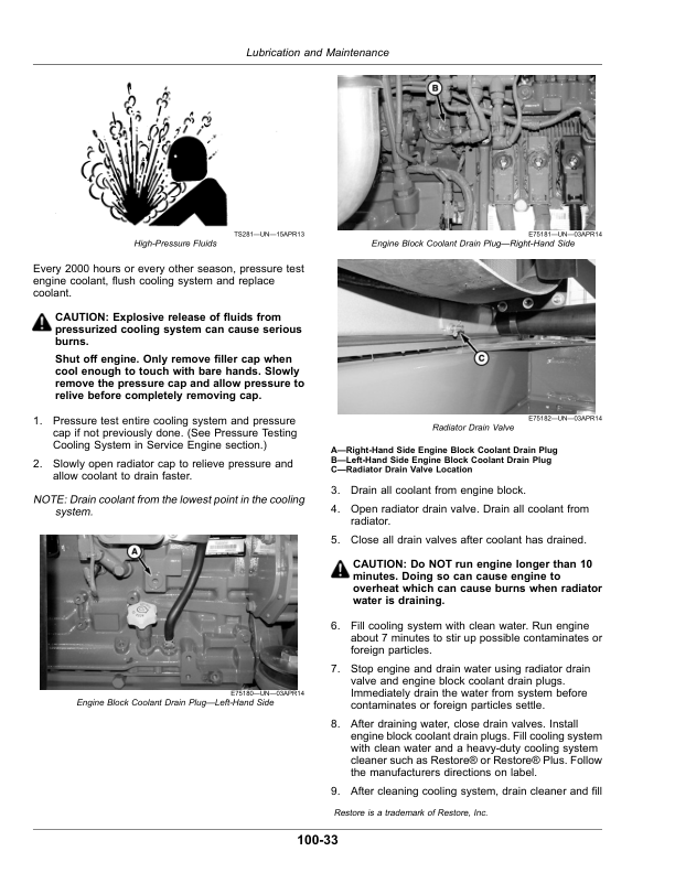 John Deere W200M & W235M Rotary Self-Propelled Windrower (000000-509999) (Export Edition) Operator’s Manual (OMFH352954) Workshop Guide