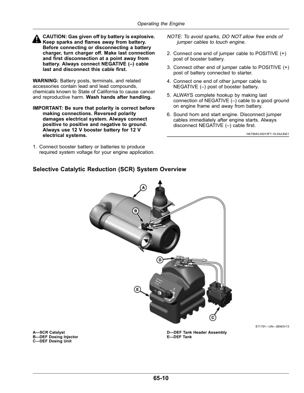 John Deere W260R, W235R Self-Propelled Windrower (000000-509999),(North American) Operator’s Manual (OMFH352956) Workshop Guide