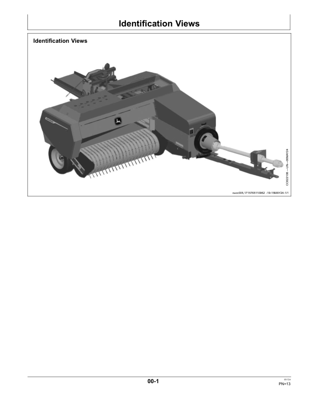 John Deere S200 Square Baler Operator’s Manual (OMFH354470) Workshop Guide