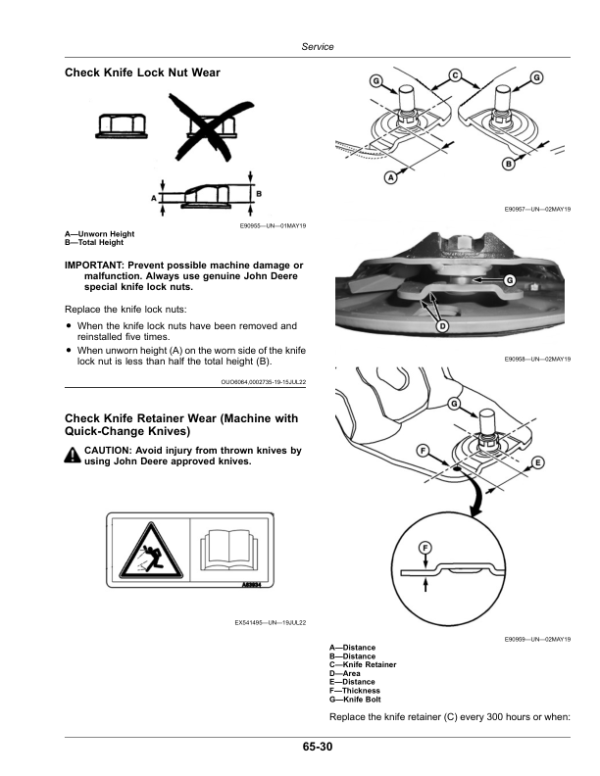 John Deere C500 Center Pivot Mower-Conditioner (Export Edition) Operator’s Manual (OMFH355664) Workshop Guide