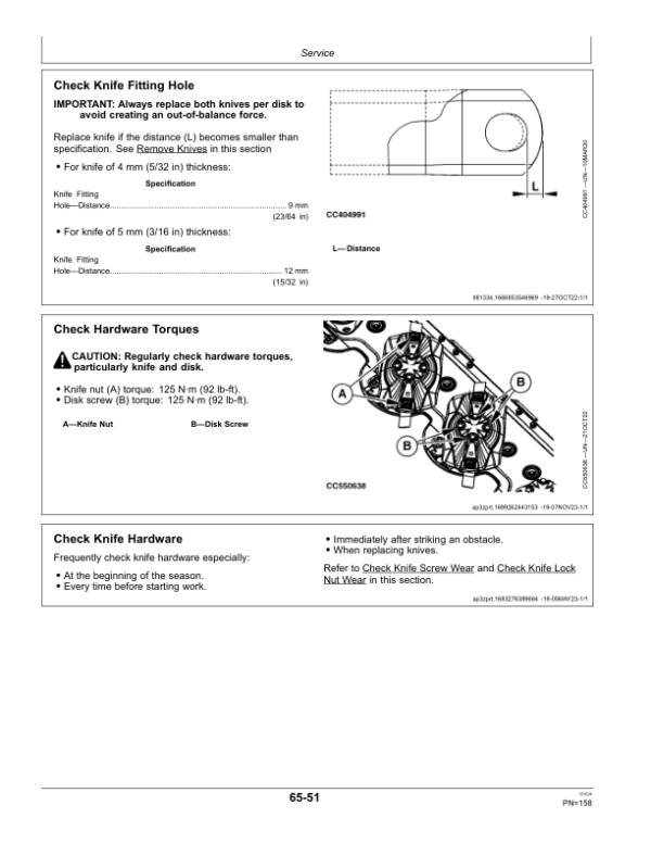 John Deere F310R, F350R Mower-Conditioners Operator’s Manual (OMFH355718) Workshop Guide