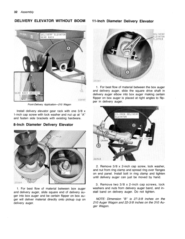 John Deere 210, 310 Auger Wagons Operator’s Manual (OMGA10369) Workshop Guide