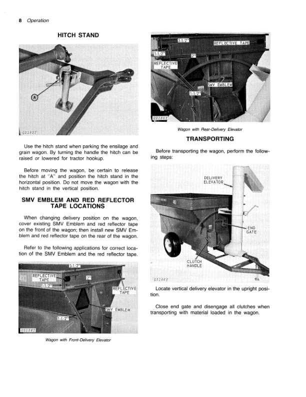 John Deere 410 Ensilage, Grain Wagons Operator’s Manual (OMGA10409) Workshop Guide