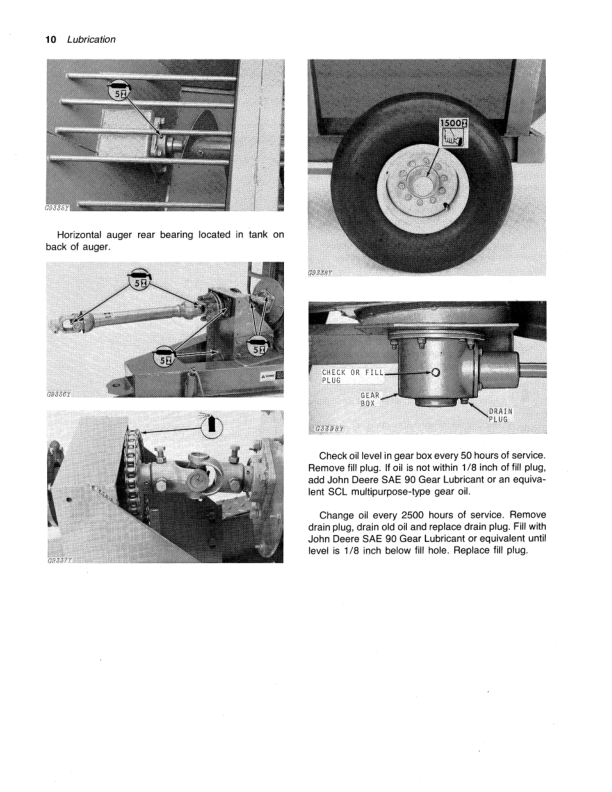 John Deere 1210 Grain Cart Operator’s Manual (OMGA11098) Workshop Guide