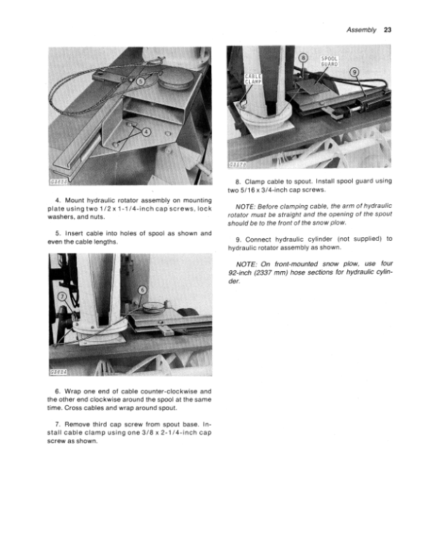 John Deere 270 Rotary Snow Plow Operator’s Manual (OMGA11170) Workshop Guide