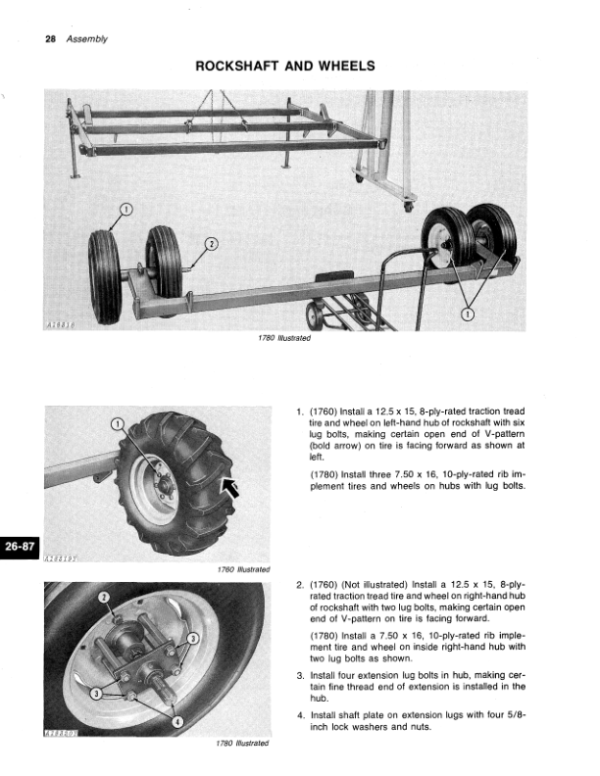 John Deere 1760, 1780 Rod Weeders Operator’s Manual (OMGA11518) Workshop Guide