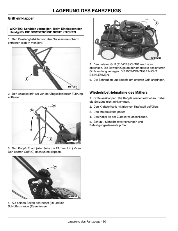 John Deere JS61, JS63 21 In. Walk-Behind Mower Operator’s Manual (OMGC00398) Workshop Guide