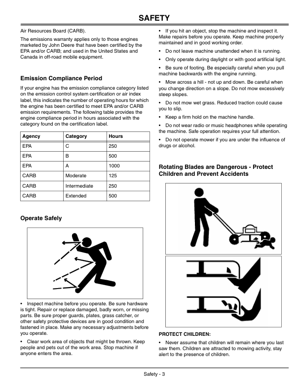 John Deere JA60 & JA62 Rotary Mowers North America (100001- ) Operator’s Manual (OMGC00514) Workshop Guide