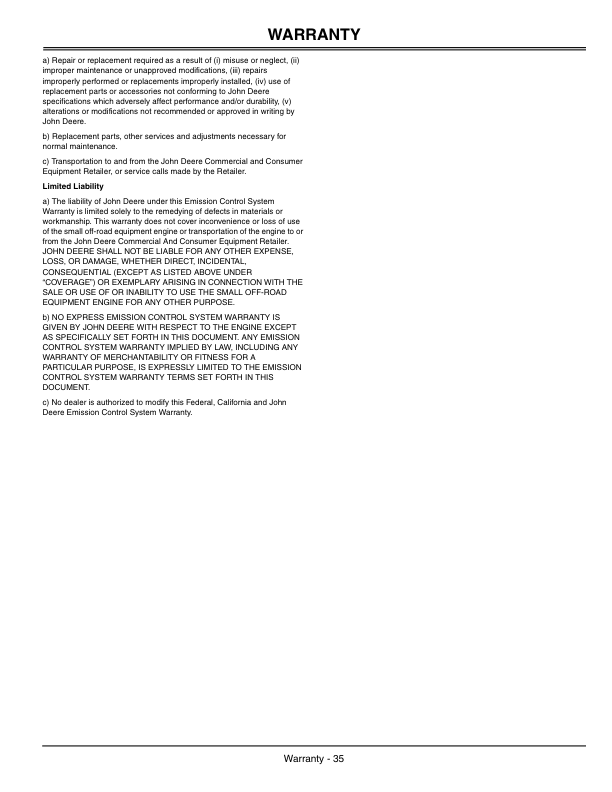 John Deere JS61, JS63 21-Inch Walk-Behind Rotary Mowers (100001-) Operator’s Manual (OMGC00667) Workshop Guide