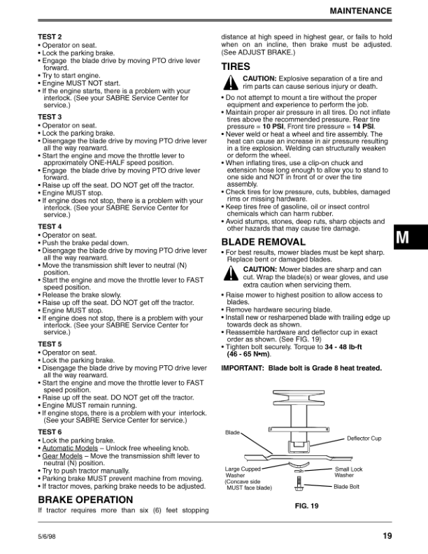 John Deere 38, 42, 46 inch 1438G, 1538G&H/1542G &H, 1642G/H, 1646H/1642V-TW/1646 V-TWIN) Operator’s Manual (OMGX10143) Workshop Guide