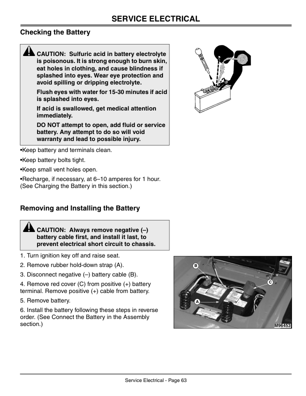 John Deere 1438GS, 1438HS, 1542HS, & 1646HS Sabre Lawn Tractors (010001-020000) Operator’s Manual (OMGX10317) Workshop Guide