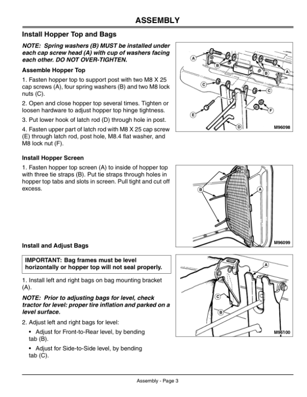 John Deere 46-Inch Power Flow Bagger (010001-) Operator’s Manual (OMGX10633) Workshop Guide