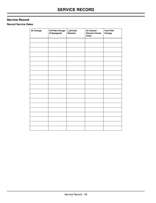 John Deere JS63 (180001-), JS63C (160001-) Walk-Behind Rotary Mowers Operator’s Manual (OMGX22220) Workshop Guide