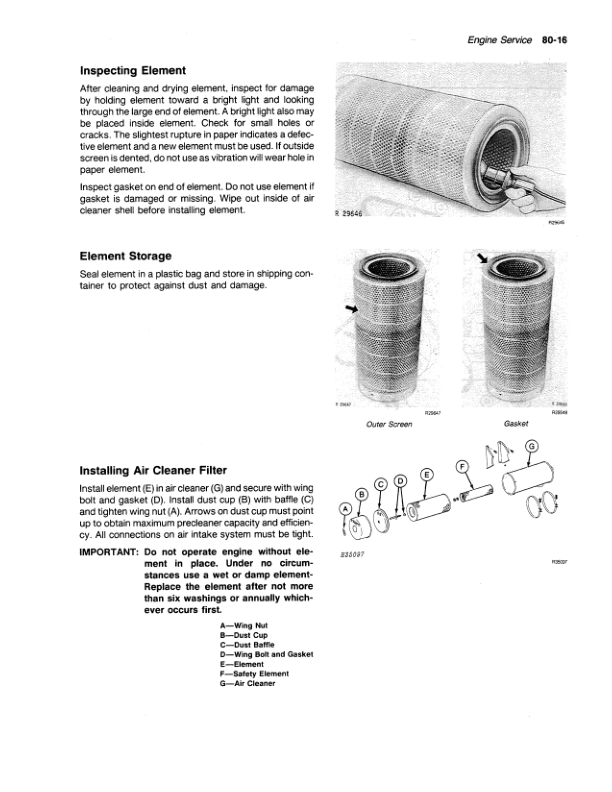John Deere 6620, 6620 SH, 7720, 8820 Combines (610000-) Operator’s Manual (OMH120048) Workshop Guide