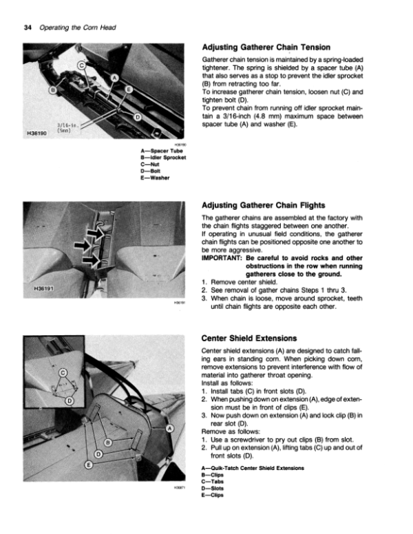 John Deere 40 Series Corn Heads (3300, 4400, 4420, 6600, 6620, 7700, 7701, 7720, 8820 Combines ( -610000) North America Operator’s Manual (OMH120051) Workshop Guide