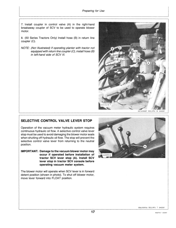 John Deere MaxEmerge 2 Vacuum Metering Units Operator’s Manual (OMH136461) Workshop Guide