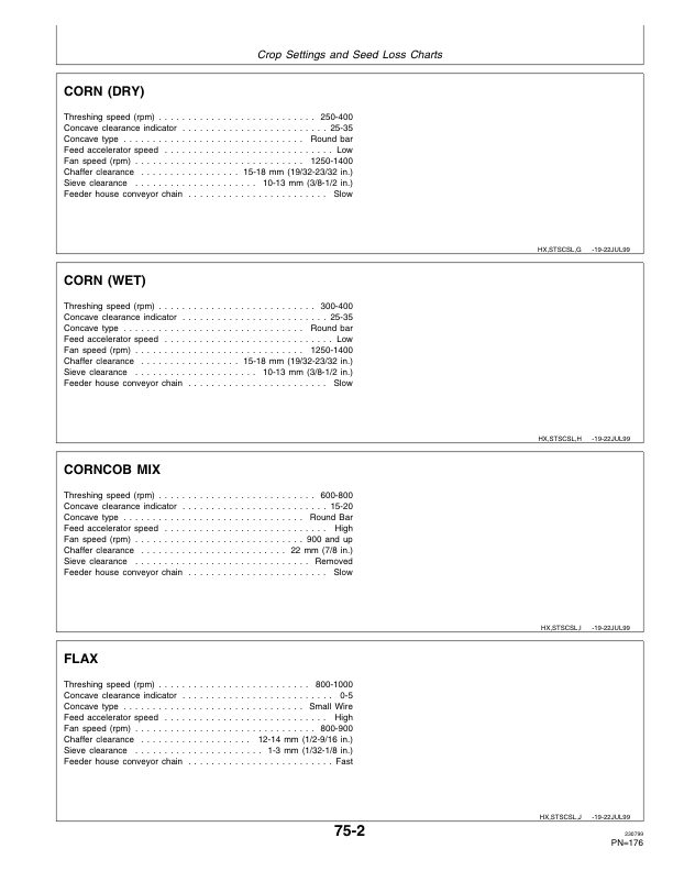 John Deere 9650 & 9750 STS Combines North America (010001-690500) Operator’s Manual (OMH161686) Workshop Guide