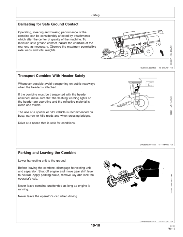 John Deere 600 F&R Series Cutting Platforms North America (705351-710350) Operator’s Manual (OMH208502) Workshop Guide