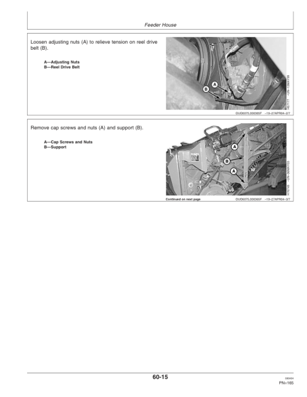 John Deere 9560 (710201-), 9660 (710301) Combines Operator’s Manual (OMH215826) Workshop Guide
