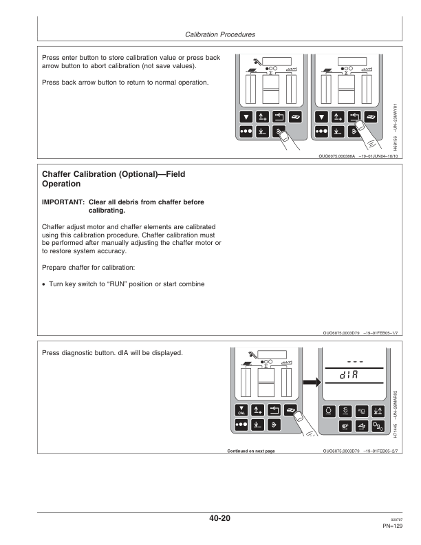 John Deere 9560 STS Combine (720101-) Operator’s Manual (OMH225687) Workshop Guide
