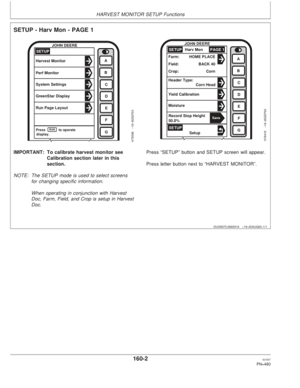 John Deere 9660STS (715401-) & 9760STS (715501- ) Combines Operator’s Manual (OMH230231) Workshop Guide