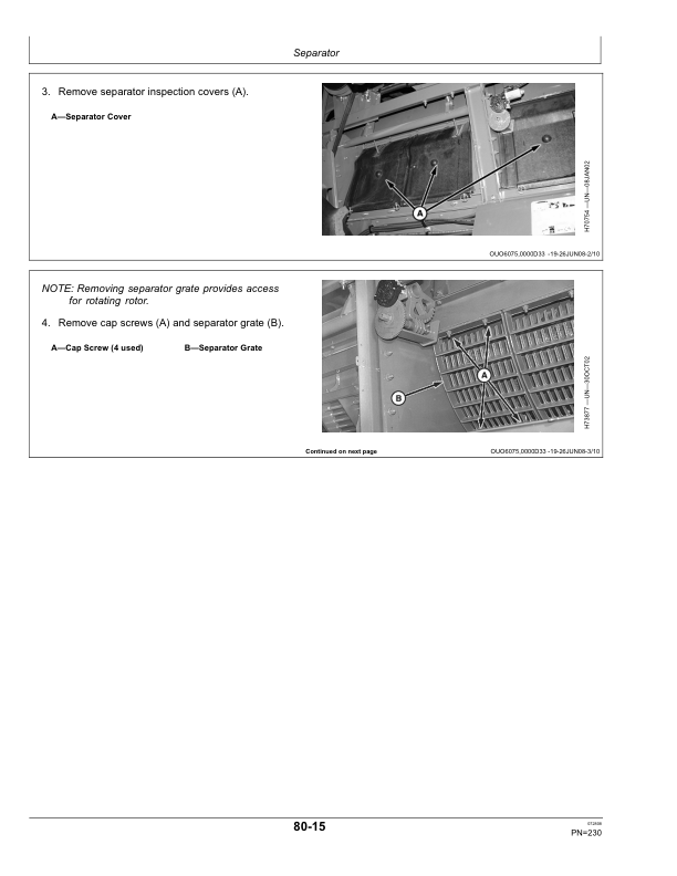 John Deere S690 HILLMASTER Combine (730101-) Operator’s Manual (OMH235518) Workshop Guide