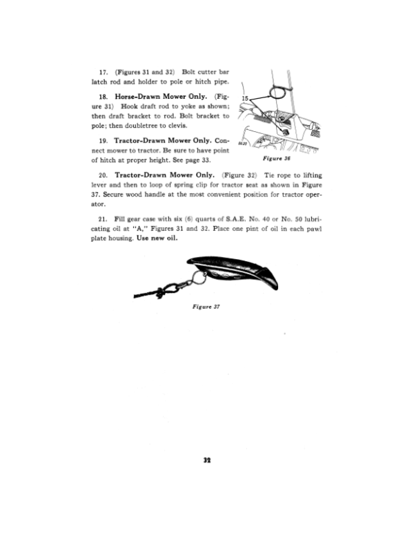 John Deere No. 4 Big (Enclosed Gear) Sickle Mower (High Lift) Operator’s Manual (OMH2850) Workshop Guide