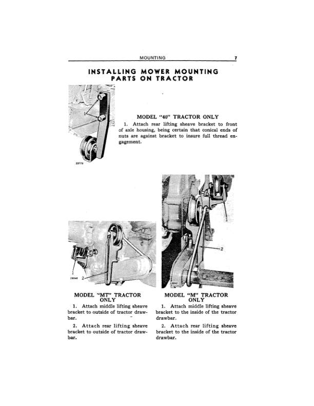 John Deere 20 Power Mower Operator’s Manual (OMH31954) Workshop Guide