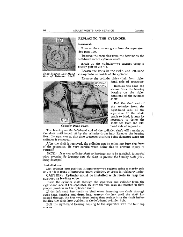 John Deere 45 Self-Propelled Combine (Roundback) Operator’s Manual (OMH45957) Workshop Guide