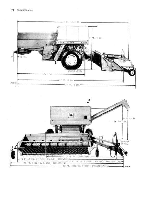 John Deere 6601 Combine Operator’s Manual (OMH83747) Workshop Guide