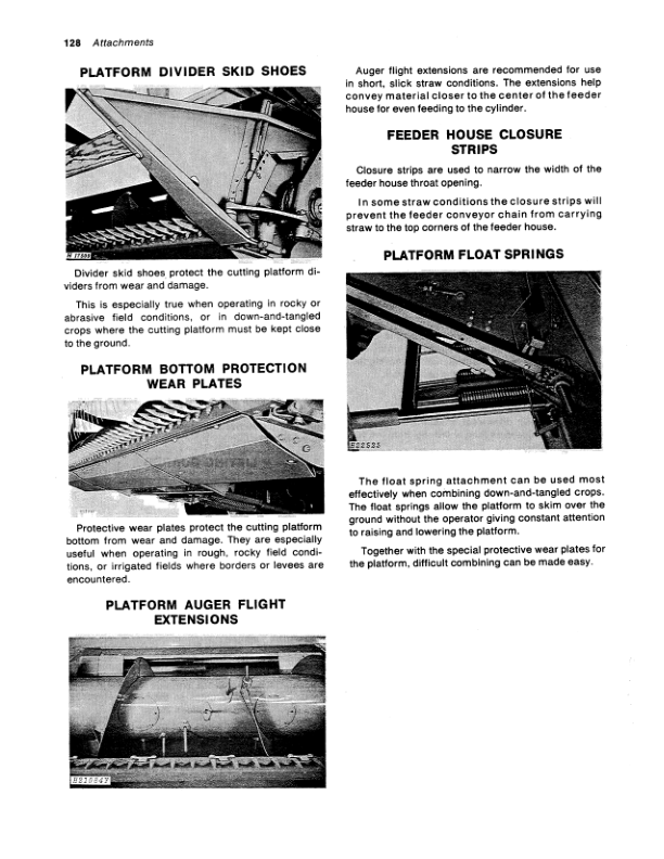 John Deere 3300 Combine North America (004501-100000) Operator’s Manual (OMH84601) Workshop Guide