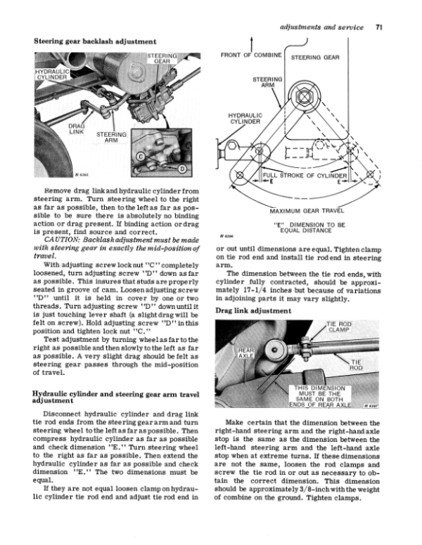 John Deere 105 Hi-Lo Combine Operator’s Manual (OMH91006) Workshop Guide