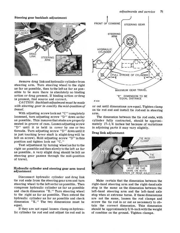 John Deere 105 Hi-Lo Combine Operator’s Manual (OMH91006) Workshop Guide