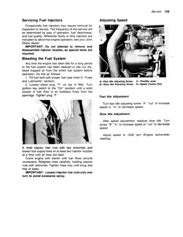 John Deere 4400 Combine Operator’s Manual (OMH98956) Workshop Guide