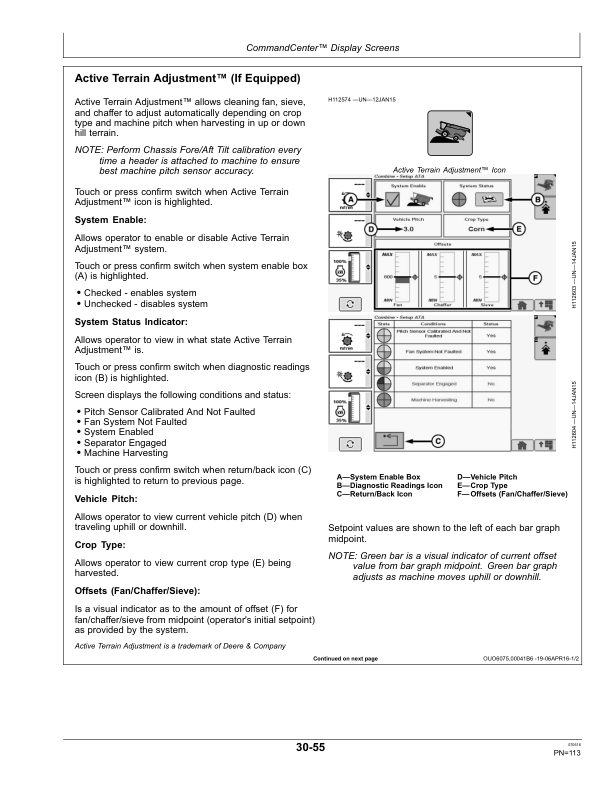 John Deere S650, S660, S670, S680 & S690 Combines (Export Edition) Operator’s Manual (OMHXE104563) Workshop Guide