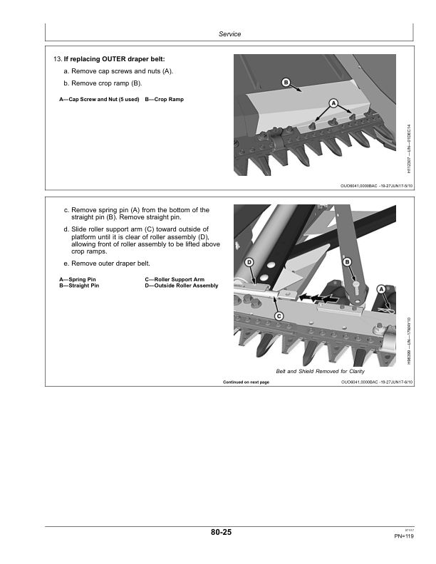 John Deere 600FD Series Flexible Draper Platforms (North American) Operator’s Manual (OMHXE122513) Workshop Guide