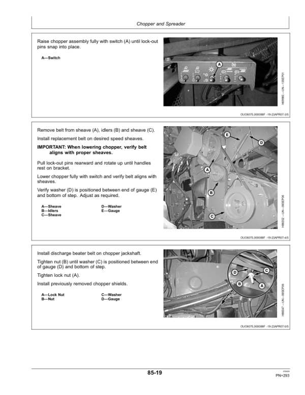 John Deere 9870 STS Combine (735401-) Operator’s Manual (OMHXE13770) Workshop Guide