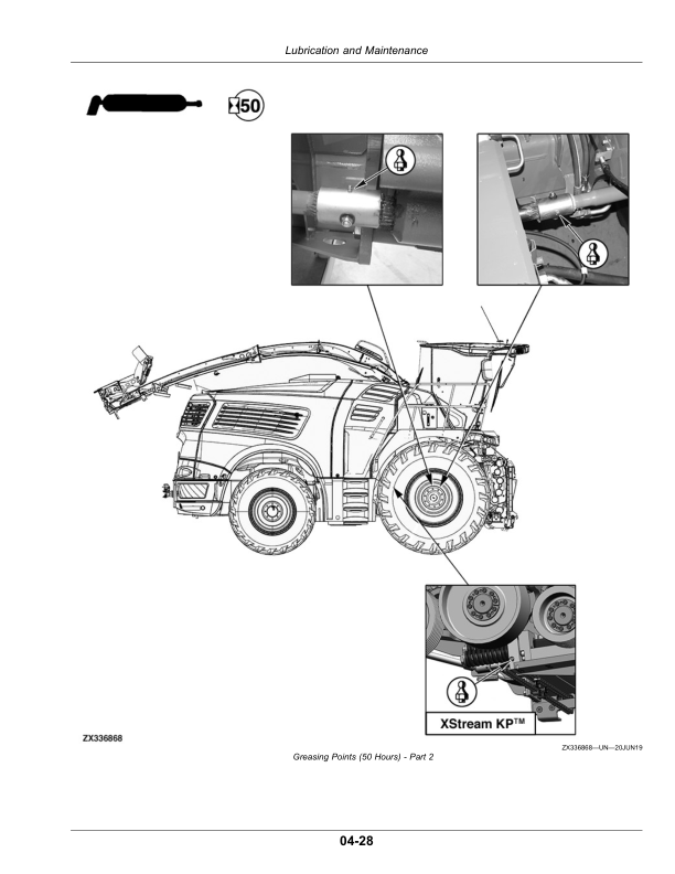 John Deere 9700, 9800, 9900 Self-Propelled Forage Harvesters Operator’s Manual (OMHXE151760) Workshop Guide