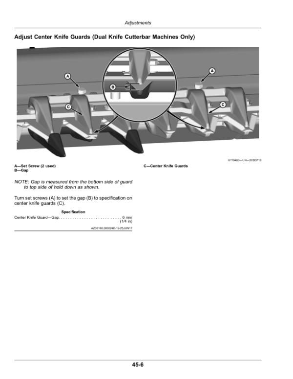 John Deere 725D, 730D, 735D, 740D Draper Platforms (815001-) Operator’s Manual (OMHXE161386) Workshop Guide