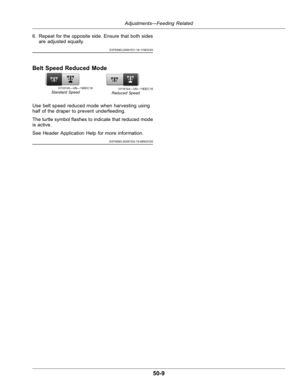 John Deere HD35R, HD40R, HD45R, HD50R Hinged Drapers (815001-) Operator’s Manual (OMHXE161442) Workshop Guide