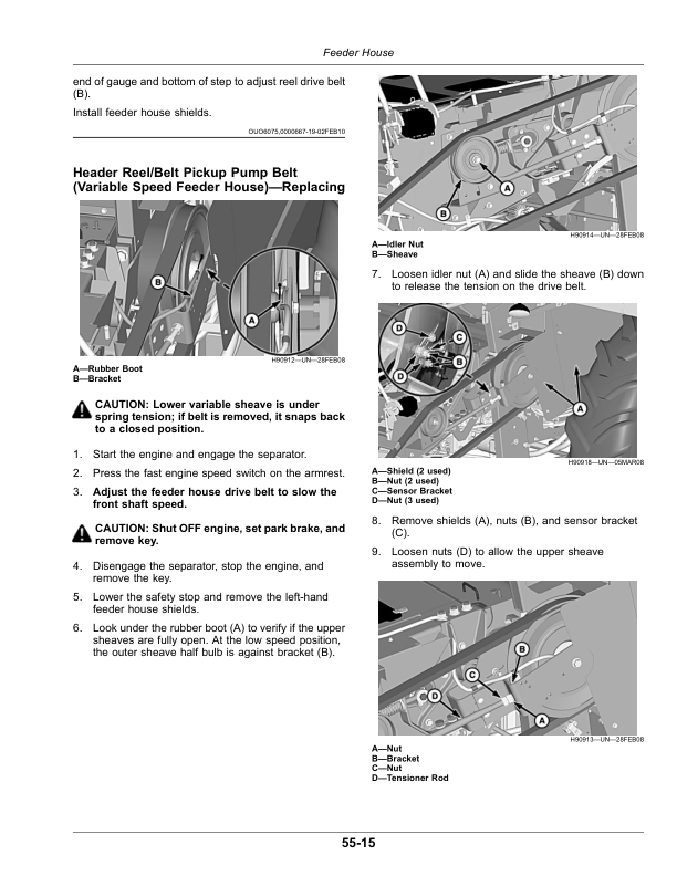 John Deere S760, S770, S780, S785, S790, HillMaster Combines (125000-) Operator’s Manual (OMHXE164282) Workshop Guide