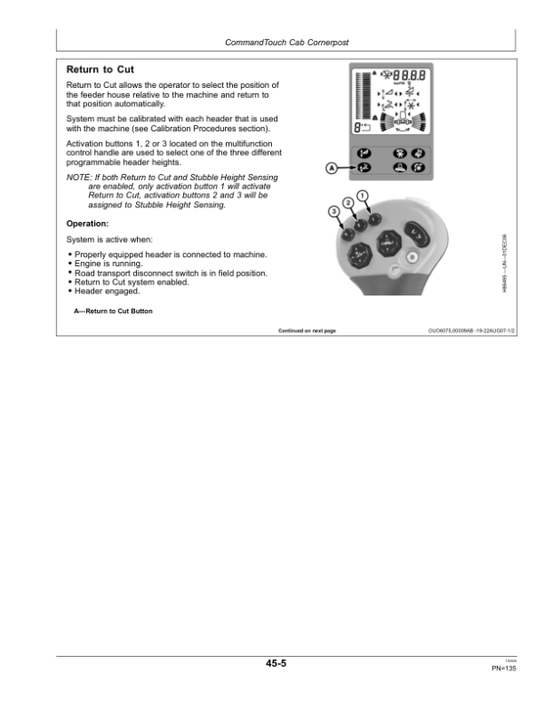 John Deere S690 Combines European Edition (735601-740100) Operator’s Manual (OMHXE16685) Workshop Guide