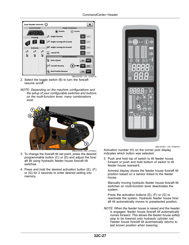 John Deere S700 Combines (150100—) Operator’s Manual (OMHXE193047) Workshop Guide