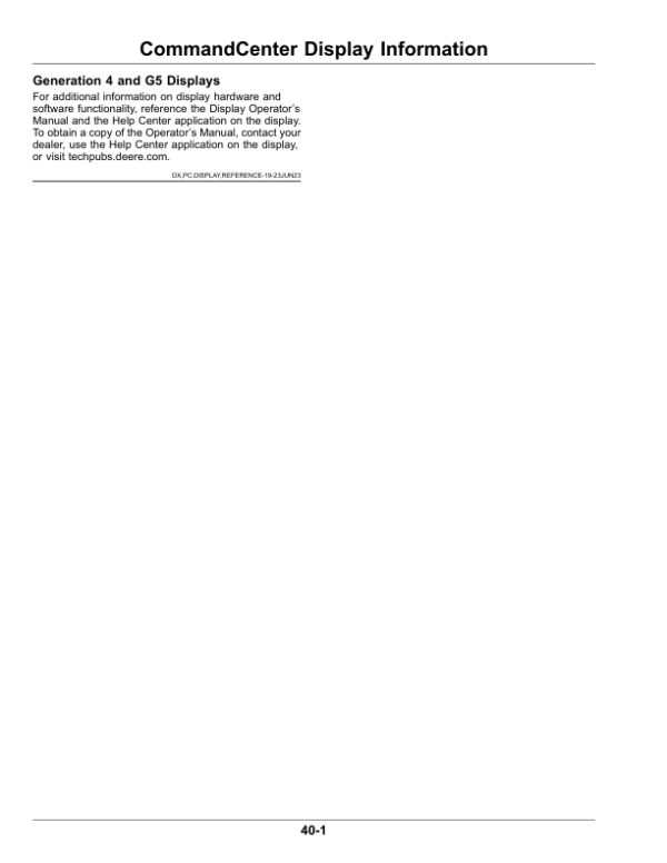 John Deere Performance Upgrades – Combine Remote Separator Grate Covers (North American) Operator’s Manual (OMHXE193979) Workshop Guide