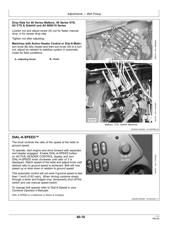 John Deere 600 P Series Belt Pickup 615P (740101) Operator’s Manual (OMHXE23034) Workshop Guide